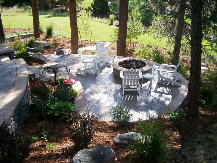 Firepit in Courtyard